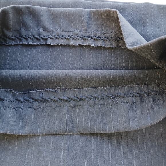 Worthington Modern Fit Pinstripe Slacks size 16 black straight leg real pockets - Picture 15 of 16